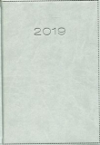 Kalendarz 2019 A5 książkowy dzienny szary