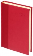 Kalendarz 2019 B5 dzienny Carbon Paris Czerwony
