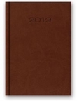 Kalendarz 2019 B6 książkowy brązowy