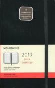 Kalendarz 2019 dzienny Moleskine 12M czarny