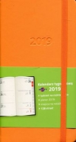Kalendarz 2019 KK-DLT L książkowy tygodniowy Lux pomarańczowy