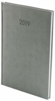 Kalendarz 2019 książkowy A4 tygodniowy Lux szary