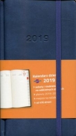 Kalendarz 2019 książkowy dzienny Lux granat