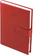 Kalendarz A5 dzienny na magnes Czerwony