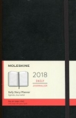 Kalendarz dzienny Moleskine 12M L, twarda oprawa, szafirowy