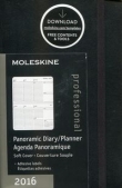 Kalendarz Moleskine 2016 Tygodniowy Panorama czarny