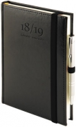 Kalendarz nauczyciela 2018/19 A5 dzienny z gumką Nebraska CZARNA