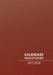 Kalendarz nauczycielski 2017/2018 brązowy, zygzak