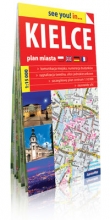 Plan miasta.  Kielce 1:15 000 papierowa