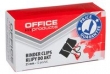 Klipy do dokumentów Office Products 25mm 12 sztuk czarne