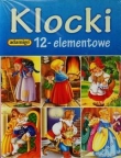 Klocki 12 elementowe bajkowe postacie niebieski