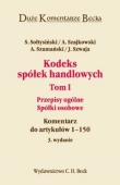 Kodeks spółek handlowych tom 1