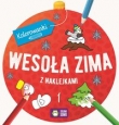 Wesoła zima z naklejkami. Część 1. Kolorowanki