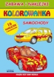 Kolorowanka samochody + 16 naklejek