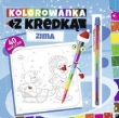 KOLOROWANKA Z KREDKĄ ZIMA PRYZMAT 9788365313966