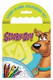 Kolorowanka z kredkami. Scooby Doo