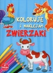 Koloruję i naklejam Zwierzaki Zeszyt 2