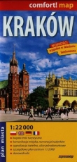 Kraków plan miasta 1:22 000 lamin