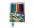 Kredki ołówkowe Astrino dwustronne 12 sztuk=24 kolory + temperówka