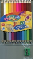 Kredki ołówkowe Colorino okrągłe dwustronne 12 sztuk/24 kolory