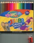 Kredki ołówkowe Colorino okrągłe Jumbo 18 kolorów + temperówka