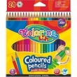 Kredki ołówkowe heksagonalne Colorino kids 24 kolory