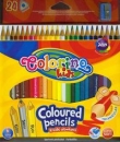 Kredki ołówkowe trójkątne Colorino kids 24 kolory + temperówka
