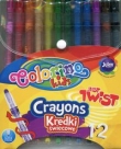 Kredki świecowe wykręcane Colorino 12 kolorów