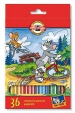 Kredki szkolne 36 kolorów Tom i Jerry