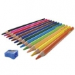 Kredki trójkątne 12 kolorów z temperówką