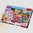 Księżniczki i ich przyjaciele Puzzle 100 + Tatuaże