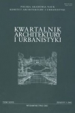 Kwartalnik Architektury i Urbanistyki  3/2002 TOM XLVII
