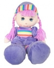 Lalka szmacianka 38cm fioletowa