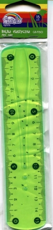 Linijka elastyczna Fiorello plastikowa 15 cm