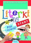 Literki na start Książka z pisakiem suchościeralnym