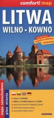 Litwa Wilno Kowno comfort! map mapa samochodowa 1:700 000