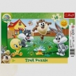 Looney Tunes Puzzle ramkowe 15 Zabawa w ogrodzie