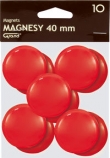 Magnesy 40 mm czerwone 10 sztuk