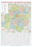 MAPA-ADM.DROGOWA WOJ. ŁÓEDZKIEGO 2015 1:200 000 ŚCIENNA