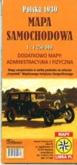 Mapa samochodowa- Polska 1939