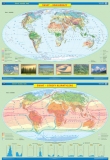 Mapa ścienna - Świat krojabrazy/ strefy klimatyczne 1 : 24 000 000