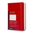 Moleskine 2014 Kalendarz-terminarz książkowy mały dzienny czerwony