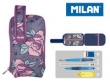 Multipiórnik Milan owalny mini z 1 piórnikiem Flowers
