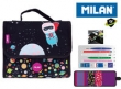 Multipiórnik MILAN z 2 piórnikami SUPER HEROES czerwony