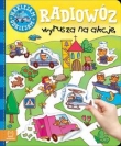 Naklejam - odklejam. Radiowóz wyrusza na akcję