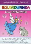 DLA DZIEWCZYNKI - nauka pisania i zabawa. Kolorowanka