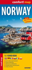 Norwegia laminowana mapa samochodowa 1:1 000 000