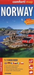 Norwegia mapa samochodowa 1:1000 000