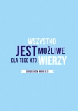 Notatnik A5 Wszystko jest możliwe dla tego, kto wierzy