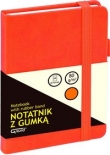 Notatnik A6 Grand z gumką 80 kartek pomarańczowy